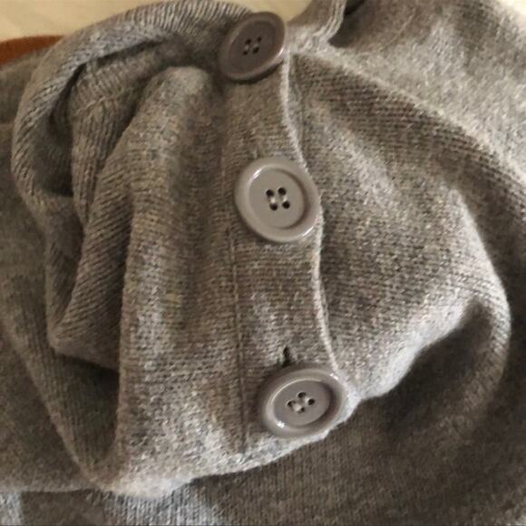 Forever 21 | Gray and Orange Hooded Knit Sweater Poncho Size OS - Picture 12 of 12